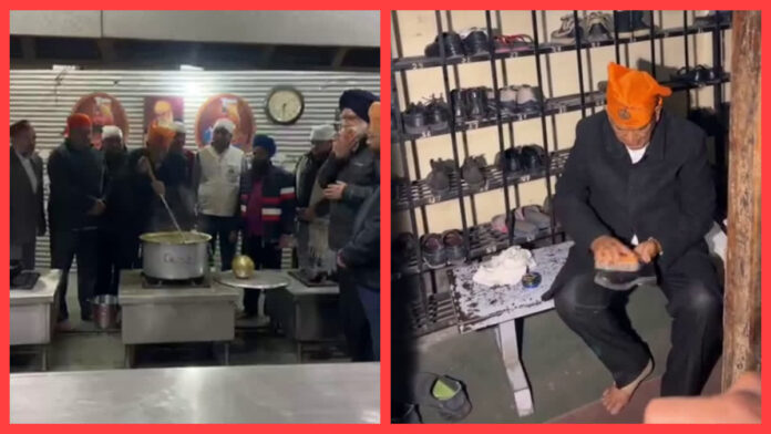 दरबार साहिब में की जूता सेवा