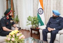 राज्यपाल गुरमीत सिंह ने BRO के महानिदेशक से की मुलाकात, संपर्क मार्गों के विकास को लेकर हुई चर्चा