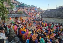 गोपीनाथ मंदिर में विराजमान हुए भगवान रूद्रनाथ, श्रद्धालुओं ने लिया आशीर्वाद Gopinath Temple