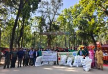 स्वच्छता ही सेवा अभियान के अंतर्गत लक्ष्मण सिद्ध मंदिर परिसर एवं वन क्षेत्र में चलाया स्वच्छता अभियान
