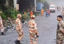 Chamoli Tunnel Accident: टीएचडीसी टनल में रेस्क्यू ऑपरेशन जारी, एक श्रमिक अस्पताल पहुंचा; दो की तलाश