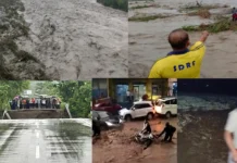 सहस्त्रधारा में बादल फटने से मची तबाही, शिवलिंग जलमार्ग ,मसूरी में एक मजदूर की जान गई l