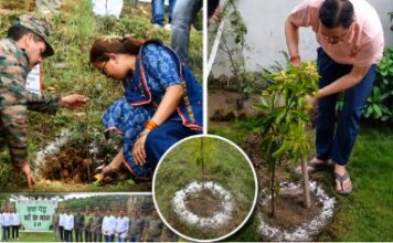 हरेला पर्व पर सीएम धामी ने किया वृक्षारोपण, मंत्री रेखा आर्या ने पिथौरागढ़ में लगाया पौधा