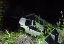 मसूरी में दर्दनाक हादसा: अनियंत्रित कार 50 मीटर गहरी खाई में गिरी, 5 लोग गंभीर रूप से घायल